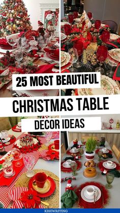 25 most beautiful christmas table decor ideas