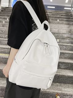 BirdinBag - Womens Minimalist Backpack: Perfect for Professionals & Urban Professionals Modern Bags For Back To School, Modern Bags For Everyday And Back To School, Modern Everyday Bags For Back To School, Modern Bags With Zipper Pocket For Back To School, Large Capacity Leather Backpack In Solid Color, Modern Shoulder Bag For School, Modern School Shoulder Bag Backpack, Modern Shoulder Bag For Back To School, Solid Leather Backpack With Large Capacity For Everyday