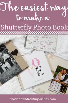 the best way to make a shutterfly photo book with pictures and text overlay