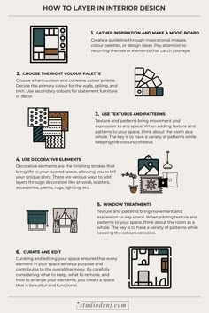 an info sheet describing how to use the color scheme for your home decorating project