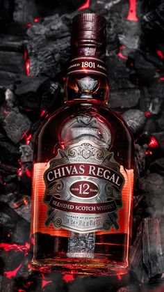 Chivas Regal, Scotch Whisky, Scotch, Black Background, Black