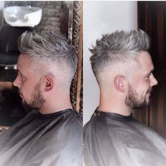 Men Haircut Ideas, Men's Hair Styles, Silver Hair Men, Older Mens Hairstyles, Mohawk Hairstyles Men, Mens Hairstyles With Beard, Grey Hair Men, Mens Hairstyle