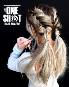 Edgy Updo, Piggy Tails, Pig Tails, Curly Bun, Wavy Ponytail, Shot Hair Styles, Work Hairstyles, High Ponytails, Braided Ponytail