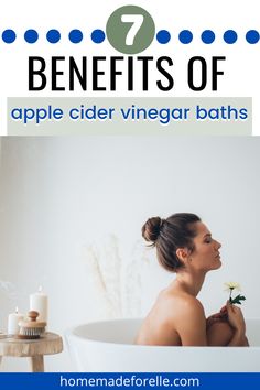 Apple Cidar, Baking Soda Hacks, Apple Cider Vinegar Bath, Vinegar Bath, Apple Cider Vinegar Uses, Bath Benefits, Vinegar Benefits, All Natural Home