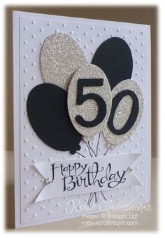 a birthday card with the number 50 on it