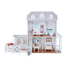 a doll house with furniture and accessories in it