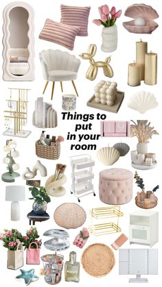 there are many different things to put in your room on this page, including furniture and decor