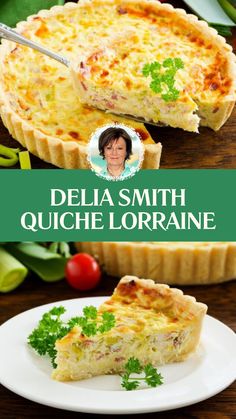 Delia Smith Quiche Lorraine Pies Savory, Streaky Bacon, Delia Smith, Double Cream, Pies Maker, Tart Baking, Chefs Table