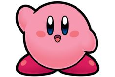 an image of a pink mario kart character with big blue eyes and large ears