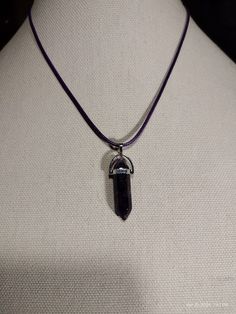 Double point necklace. This amethyst is much darker than the other and just as beautiful 1 Favorite Jewelry, Handmade Items, Accessory Gift, Display Homes