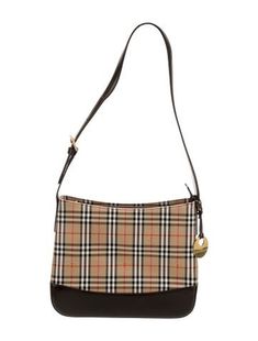 Burberry Shoulder BagBrownPlaid PrintHaymarket Check PatternGold-Tone HardwareLeather TrimSingle Adjustable Shoulder StrapLeather Trim EmbellishmentNylon Lining & Three Interior PocketsZip Closure at Top Burberry Shoulder Bag Mytheresa.com, Fall Brown Coated Canvas Shoulder Bag, Accessories Jacket, Shirt Accessories, Shoulder Sweater, Hoodie Dress, Sweater Accessories, Casual Jeans, Vintage Tags