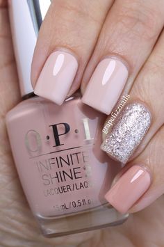 Hiya Dolls! I have a nude skittle mani with a bit of sparkle to share with you today. The weather here in BC Canada hasn't been the mo... Barbie Nailart, Opi Manicure, Pink Barbie, Trendy Nail Art, Nails Pink, Nails And Makeup, Gel Nail Designs