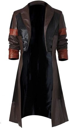 Shop Now With Free Shipping High Quality Leather Jackets Coats And Costumes In Low Price. Check item description on website. Woman Halloween Costumes, Guardians Of The Galaxy Gamora, Striped Leather Jacket, Long Leather Jacket, Leather Jacket Zipper, Aviator Leather Jacket, Costume For Girls, Womens Cosplay, Long Leather Coat