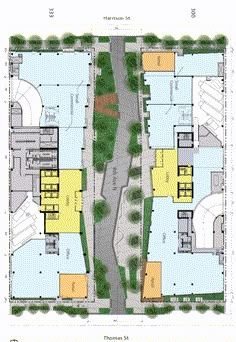 the plans for an apartment complex are shown