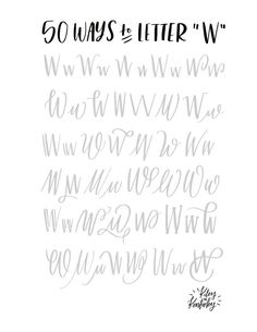 an iphone screen with the text 50 ways to tip w in cursive writing