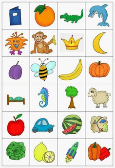 a printable worksheet with pictures of fruits and vegetables