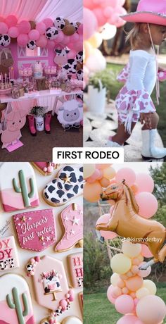 First Rodeo Birthday Party, Rodeo Birthday Party, First Rodeo Birthday, Baby First Birthday Themes, Farm Theme Birthday, 1st Birthday Party For Girls