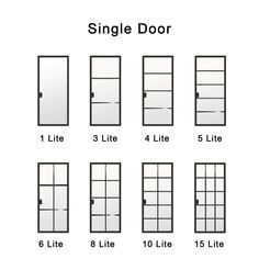 the door sizes for different types of doors