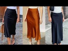 HOW TO CUT AND SEW A TRENDING SATIN SKIRT/ DETAILED TUTORIAL/DIY/ SIMPLE STEP. - YouTube Skirt Design Pattern Sewing Tutorials, Silk Skirt Pattern, Diy Satin Skirt, A Line Skirt Pattern, Long Satin Skirt, Black Satin Skirt, Satin Skirt Outfit, Satin Pencil Skirt