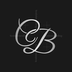 the letter g and b is made up of letters that appear to be cursive