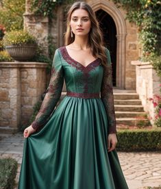 Digital sewing pattern for renaissance sweetheart neck dress. ✔️ US Sizes: 2, 4, 6, 8, 10, 12, 14, 16, 18, 20, 22, 24, 26, 28, 30 ✔️ Standard sizes: XS, S, M, L, XL, 2XL, 3XL, 4XL/5XL ✔️These templates are suitable for A4, A0 and US Letter size paper. When you purchase this pattern, you will receive a digital (pdf) sewing pattern and instructions. Once your payment processes, you will automatically receive a download links of pattern files. If you have any problem accessing the files, please don't hesitate to contact me. ✔️ETSY WILL ONLY LET YOU DOWNLOAD FROM A COMPUTER, PHONE OR IPAD WILL NOT WORK. ✔️THIS IS A DIGITAL PRODUCT ✔️YOU WILL RECEIVE ZIP FILE INCLUDING DOWNLOAD LINKS FOR THE PATTERN AND SEWING INSTRUCTION. Due to the nature of digital downloads, no refunds, returns or exchanges Elvish Dress, Sweetheart Neck Dress, Celtic Dress, Dress Medieval, Sweetheart Neck Dresses, Dress Sewing Pattern, Cosplay Dress, Sweetheart Neck, Pdf Sewing Patterns