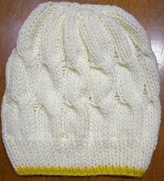 This lightweight beanie is knitted in Cable Knit  Slouchy Beanie style, that will help keep you warm during the chilly seasons. The fun cream and bright yellow colors will add a fun pop to any outfit in your wardrobe.  This beanie is knitted with love and the hope that you or whomever you gift it to will love it for years to come.  Easy care, wash on gentle and dry on low heat or allow to air dry. Part of the proceeds from this sale will go towards helping those in need in the Pacific Northwest Cable Knit Beanie, Beanie Style, Slouchy Hat, Slouchy Beanie, The Hope, The Pacific Northwest, The Pacific, Knit Beanie, Bright Yellow