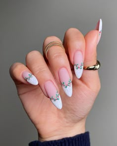 Nail Art For Beginners, Cute Christmas Nails, Christmas Nails Acrylic, White Nail, Winter Nail Art, Winter Nail Designs, Pink Nail