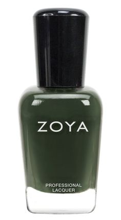 For a sleek forest green nail look, try Zoya Nail Polish in Hunter. Black And White Nail Designs, Nail Polish Hacks, Natural Nail Polish, Zoya Nail, Zoya Nail Polish, Nail Polish Trends, Best Nail Polish, Fall Nail Colors, Yellow Nails