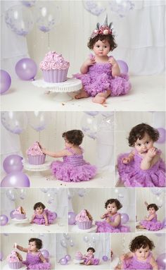 Babies 1st Birthday, Half Birthday Baby, 6 Month Baby Picture Ideas, Baby Birthday Photoshoot, 10 Cake, 1st Birthday Girl Decorations, 1st Birthday Party For Girls