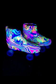 Neon Flux UV GLOW Adult Roller Skate Boot Covers Roller Derby | Etsy Neutrogena Lip Gloss, Roller Skates Fashion, Skate Boot Covers, Kids Roller Skates, Roller Skate Shoes, Boot Covers, Skate Girl, Ice Skates, Makeup Eye Looks