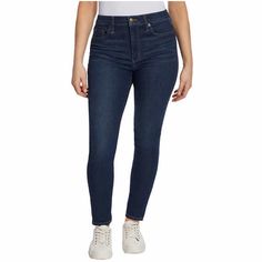 Jessica Simpson Ladies Women High Rise Jean Color : Dark Blue Size : 2, 4, 6, 8, 10, 12, 14, 16, 18, 20, 22 Nwt ( New With Tags ) Features: Colors: Blue (Dark Wash), Black (Black Rinse), Light Blue (Light Wash) Classic 5 Pocket Styling High Rise Slim Tapered Leg Comfort Stretch Clean Hem Belt Loops Front Button Closure Made In Cambodia Content: 59% Cotton | 28% Repreve Polyester | 12% Viscose | 1% Spandex Mid-Weight Sizing: Sizes: 2 - 22 Size Conversion: 2 = 27 | 4 = 28 | 6 = 29 | 8 = 30 | 10 = Jessica Simpson Jeans, High Rise Jeans, Slim Jeans, Blue Dark, Denim Fabric, Jessica Simpson, High Jeans, Colored Jeans, Blue Light