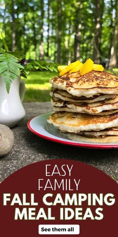 a stack of pancakes sitting on top of a plate