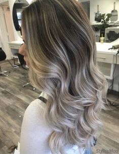 Highlights Styles, Ash Blonde Hair Balayage, Balayage Hair Ash, Color Hairstyles, Ash Blonde Hair Colour, Ash Hair, Ash Blonde Highlights, Blonde Highlight