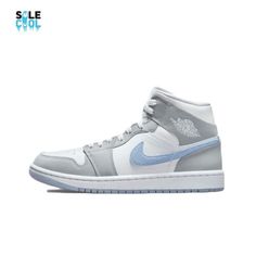 ad eBay - Find many great new & used options and get the best deals for Nike Women's Air Jordan 1 Mid Shoes White Wolf Grey Aluminum BQ6472-105 at the best online prices at eBay! Free shipping for many products! Jordan 1 Mid Wolf Grey, Air Jordan 1 Mid Grey, Materialistic Things, Air Jordan 1 Mid White, Jordan 1 Mid White, Air Jordan 1s, Iconic Shoes, Jordan Model, Jordan Shoes Girls