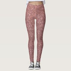 Pink Glitter Sparkle Leggings Sparkly Tights, Sparkly Leggings, Sparkle Leggings, Glitter Leggings, Gold Leggings, Glitter Rose Gold, Galaxy Leggings, Glam Gifts, Sparkle Design