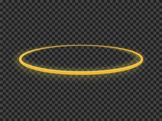 a glowing yellow circle on a dark background with light effect, eps1089