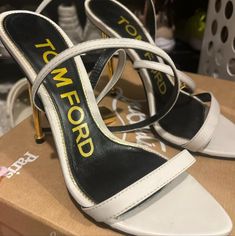 Authentic Tom Ford Shoes Worn Twice Tom Ford Shoes, Tom Ford, Shoes Women Heels, Limited Time, Shoes Heels, Color White, Ford, Women Shoes, Heels