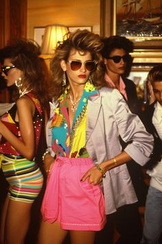 25 Totally Rad 1980s Party Outfit Ideas (for an 80s Themed Bash) - Natural Selection London Miami Vice Women Outfits, 80s Celebrity Fashion, Chic 80s Fashion, 80s Miami Vice Fashion, Retro Chic Outfits, 80 Style Outfits, 80s Miami Fashion, Miami Vice Costume Women, Miami Vice Party Outfit Women