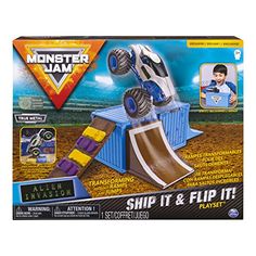 the monster jam ship it and flip it playset