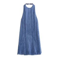 Introducing our Women's Summer Halter Sleeveless Fringe Dress! Feel effortlessly chic and stylish with its halter neckline and eye-catching fringe detail. Perfect for hot summer days and nights, this dress will keep you cool and fashionable. Stand out from the crowd and make a statement with this must-have piece! Elasticity: Non Stretch Sleeve Style: Regular Fabric Type: POLYESTER Pattern Type: Solid Silhouette: A-LINE Neckline: O-Neck Dresses Length: Above Knee, Mini Fashion Engineering, Tassel Skirt, Marine Uniform, Tassel Dress, Dress Women Elegant, Dress Woman, Tassels Fashion, Backless Mini Dress, Maxi Robes