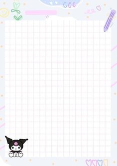 a notepad with an image of a cat on it