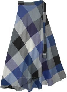 A new age unique fashion twist on an old traditional gingham pattern, a long summer maxi soft prewashed cotton skirt in a wrap-around style, stitched in a way the gingham has an oblique look. This long skirt has beautiful colors to create a look with rhythmic quality. The wrap skirt is an all-time fave that looks just as good dressed up as they do dressed down. The comfortable wrap-around style in a great length. Length: 38"; Waist: Flexible Wrap Around style; Material: 100% Cotton Plaid Cotton Long Skirt, Plaid Long Cotton Skirt, Long Plaid Cotton Skirt, Cotton Gingham Skirt For Picnic, Gingham Cotton Skirt For Picnic, Plaid Cotton Skirt For Picnic, Long Wrap Skirt, Alt Clothing, Hippie Look