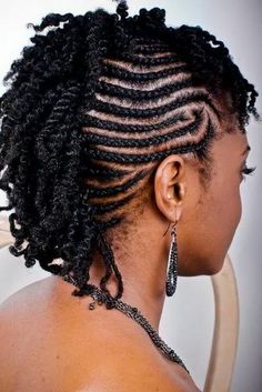 Braided Mohawk Hairstyles, Flat Twist Hairstyles, Twisted Hair, Natural Braids, Natural Hair Twists, Twist Styles, Mohawk Hairstyles, Hair Twist Styles, 4c Hair