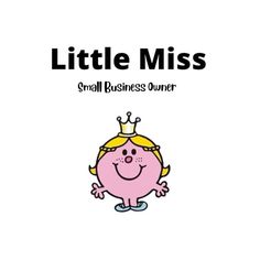 the little miss small business owner is smiling and wearing a crown on top of her head