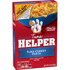 a box of tuna helper pasta