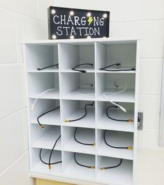 the charging station is organized and ready to be used