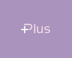 the plus logo on a purple background