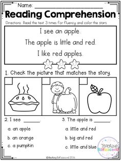 the reading worksheet for children to learn how to read and understand their words