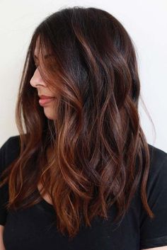 Dark Chocolate Hair, Hair Color Chocolate, Chocolate Brown Hair Color, Black Hair With Highlights