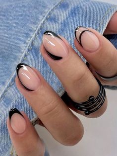 Subtle Nails, Minimal Nails, Oval Nails, Funky Nails